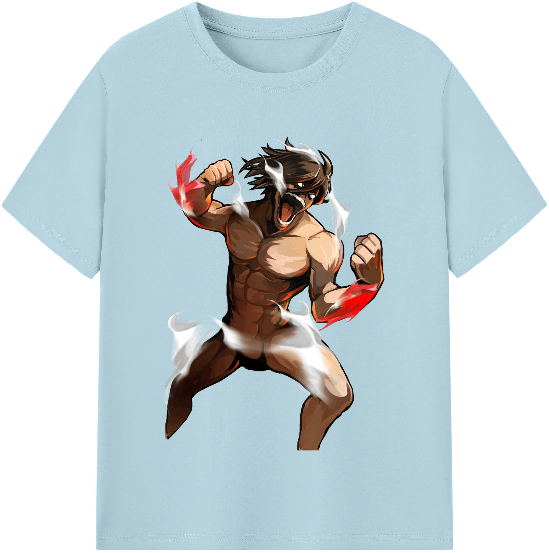 （画像用） 進撃の巨人 Attack on Titan 綿100％半袖Tシャツ（フロントプリント）